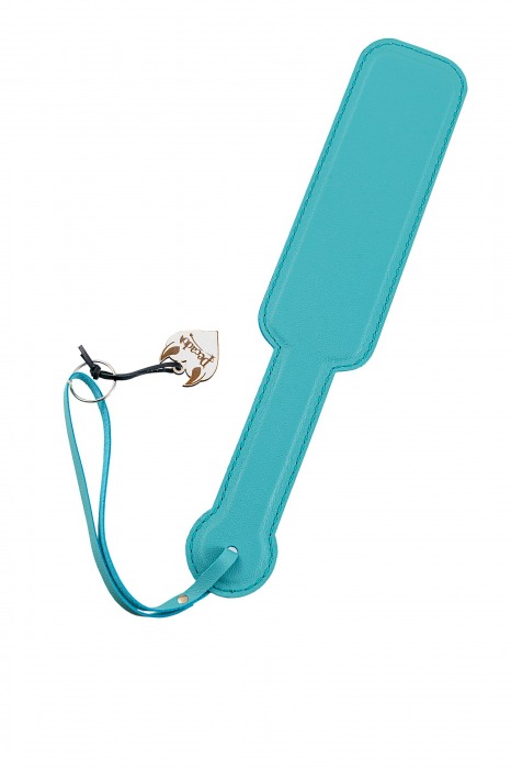 Голубой кожаный пэддл - 37 см. - Pecado - купить с доставкой в Воронеже