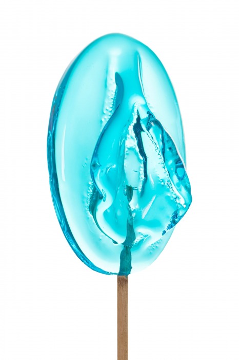 Леденец в форме вагины со вкусом блю кюрасао - 50 гр. - Sosuчki - купить с доставкой в Воронеже