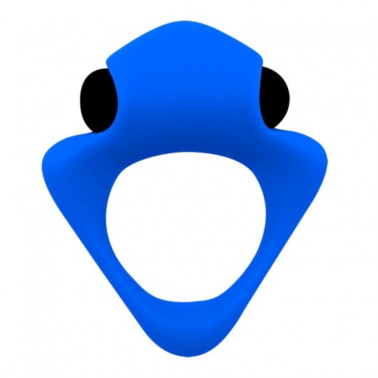 Синее эрекционное кольцо Wooomy Tribeс с вибрацией - Adrien Lastic - в Воронеже купить с доставкой