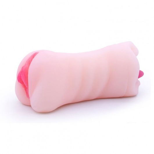 Телесный двусторонний мастурбатор - вагина и ротик - Boys of Toys - в Воронеже купить с доставкой