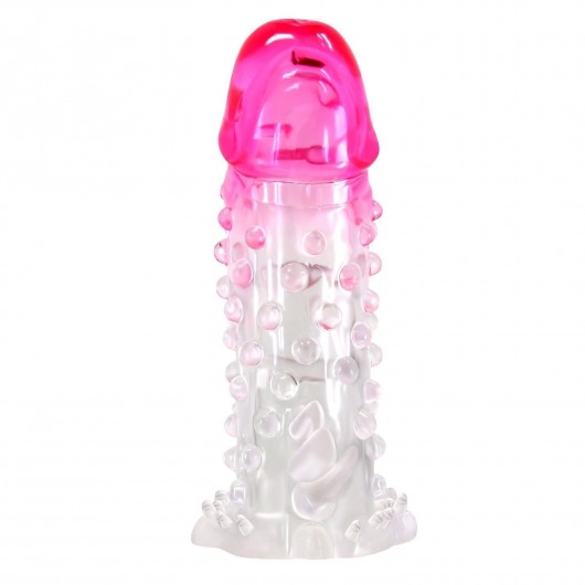 Прозрачно-розовая насадка на пенис Wilford - 13,5 см. - Baile - в Воронеже купить с доставкой