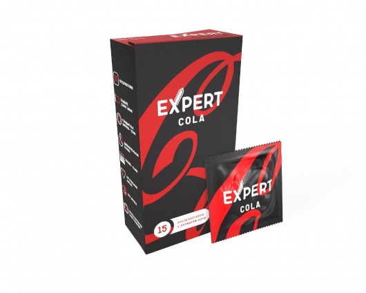 Презервативы с ароматом колы Expert Cola - 15 шт. - Expert - купить с доставкой в Воронеже
