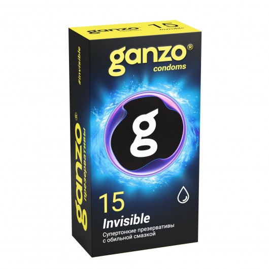 Супертонкие презервативы Ganzo Invisible - 15 шт. - Ganzo - купить с доставкой в Воронеже