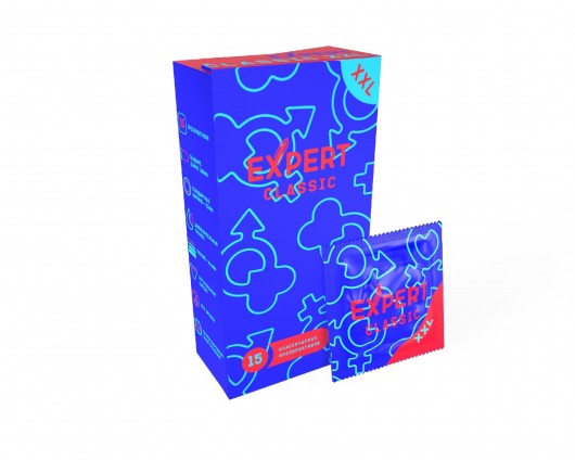 Презервативы увеличенного размера Expert Classic XXL - 15 шт. - Expert - купить с доставкой в Воронеже