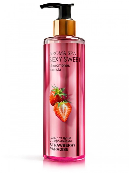 Гель для душа с феромонами и ароматом клубники Strawberry Paradise - 200 мл. -  - Магазин феромонов в Воронеже