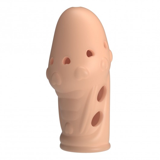 Телесная насадка на пенис Booker - 8 см. - Baile - в Воронеже купить с доставкой