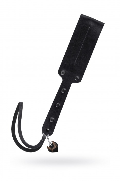 Черный кожаный пэддл - 32 см. - Pecado - купить с доставкой в Воронеже