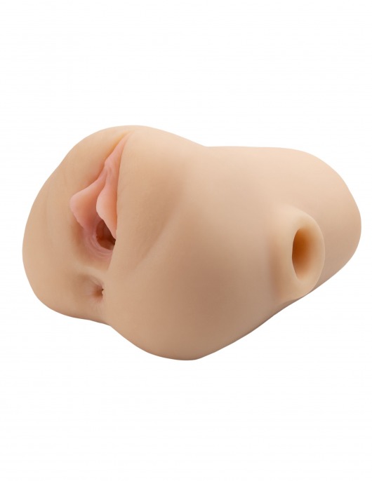 Телесный мастурбатор с вибрацией Double Pounder Vibrating Squeeze Stroker - Pipedream - в Воронеже купить с доставкой