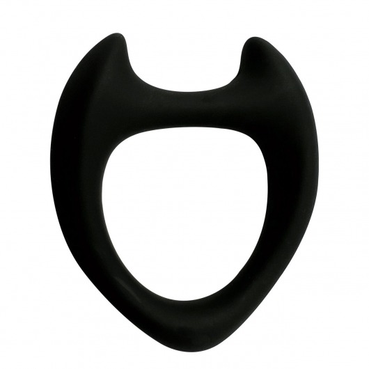 Черное эрекционное кольцо с рожками Wooomy Toro M - Adrien Lastic - в Воронеже купить с доставкой