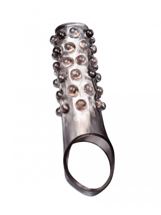 Дымчатая насадка на пенис с выпуклостями - 11 см. - Sex Expert - в Воронеже купить с доставкой