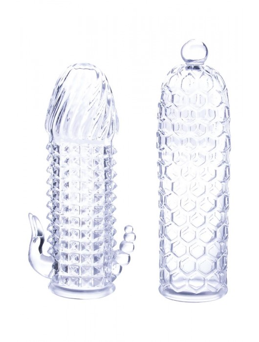 Набор из 2 прозрачных насадок на член Seductive Tickler Sleeves Set - NMC - в Воронеже купить с доставкой