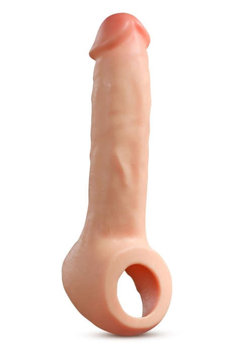 Телесная насадка-удлинитель Thrive 8.75 Inch Realistic Penis Extender Sleeve - 22,2 см. - Blush Novelties - в Воронеже купить с доставкой