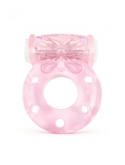 Розовое эрекционное виброкольцо с бабочкой - 1137 - в Воронеже купить с доставкой