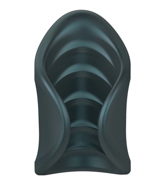 Серый сквозной мастурбатор с вибрацией Manwan Starter - Manwan - в Воронеже купить с доставкой