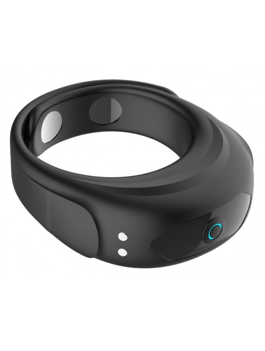 Черное эрекционное виброкольцо на ремешках - Boys of Toys - в Воронеже купить с доставкой