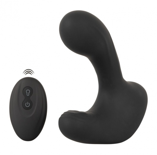 Черная анальная вибропробка с функцией расширения RC Butt Plug with 3 functions - Orion - в Воронеже купить с доставкой