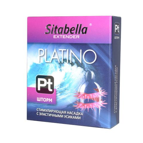 Стимулирующая насадка со спиралью из усиков Platino  Шторм - Sitabella - купить с доставкой в Воронеже