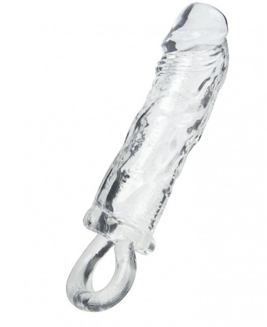 Прозрачная насадка с петлёй для фиксации - 14 см. - ToyFa - в Воронеже купить с доставкой