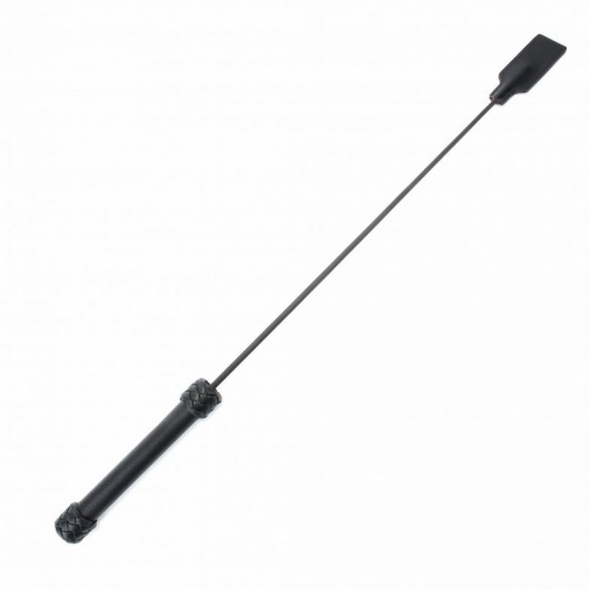 Чёрный профессиональный стек - 73 см. - БДСМ Арсенал - купить с доставкой в Воронеже