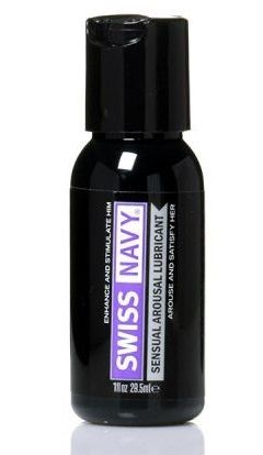 Возбуждающий гель-лубрикант на водной основе Sensual Arousal Lubricant  - 29,5 мл. - Swiss navy - купить с доставкой в Воронеже