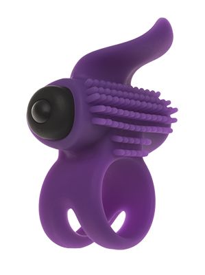 Эрекционное кольцо с подхватом мошонки и стимуляцией клитора Bullet Lastic Ring - Adrien Lastic - в Воронеже купить с доставкой