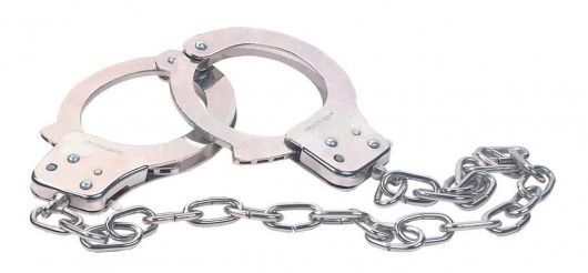 Наручники из металла с длинной цепочкой CHROME HANDCUFFS METAL HANDCUFFS W. KEY - NMC - купить с доставкой в Воронеже