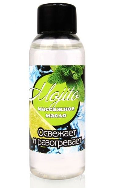 Массажное масло для тела Mojito с ароматом лайма - 50 мл. - Биоритм - купить с доставкой в Воронеже