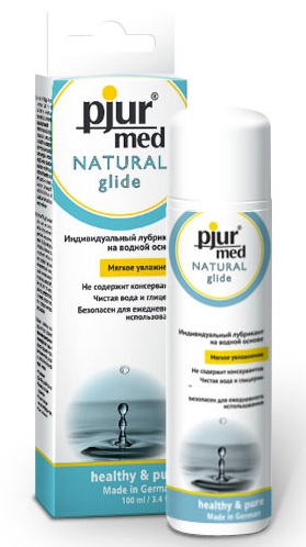 Нейтральный лубрикант на водной основе pjur MED Natural glide - 100 мл. - Pjur - купить с доставкой в Воронеже