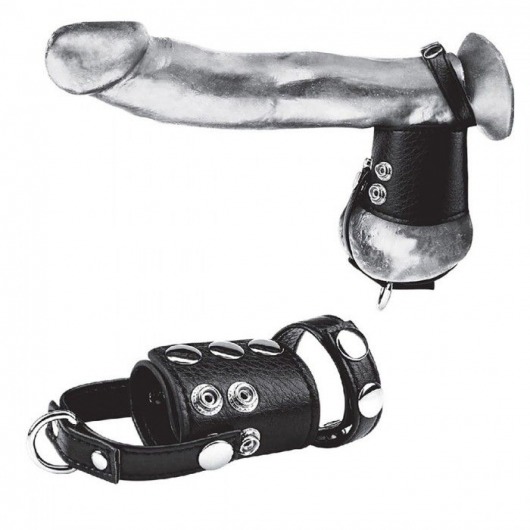 Кольцо на член и мошонку Cock Ring With 2  Ball Stretcher And Optional Weight Ring - BlueLine - в Воронеже купить с доставкой
