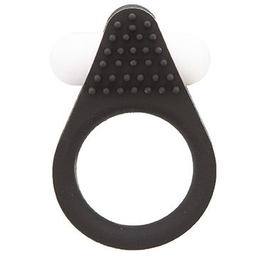 Чёрное эрекционное кольцо LIT-UP SILICONE STIMU RING 1 BLACK - Dream Toys - в Воронеже купить с доставкой