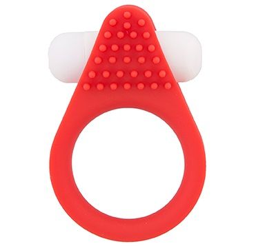 Красное эрекционное кольцо LIT-UP SILICONE STIMU RING 1 RED - Dream Toys - в Воронеже купить с доставкой
