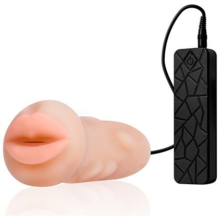 Мастурбатор-ротик с вибрацией REALSTUFF VIBRATING MASTURBATOR MOUTH - Dream Toys - в Воронеже купить с доставкой