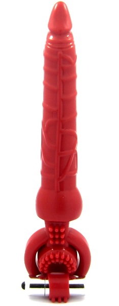 Красная вибронасадка с анальным стимулятором - ToyFa - в Воронеже купить с доставкой