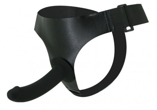 Страпон на эластичных ремнях Ultra Harness Les Dildo - 15 см. - Baile - купить с доставкой в Воронеже