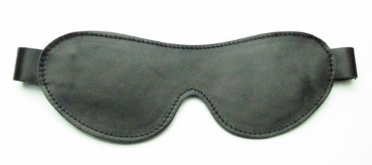 Маска на глаза из гладкой кожи - БДСМ Арсенал - купить с доставкой в Воронеже