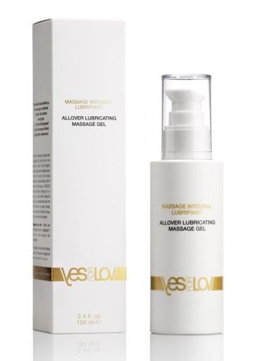Массажный гель-смазка на силиконовой основе Allover Massage Gel - 100 мл. - YESforLOV - купить с доставкой в Воронеже