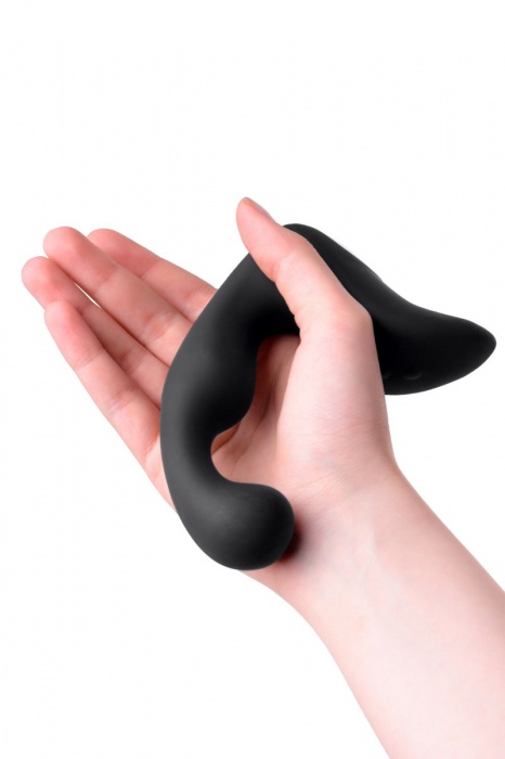 Чёрный изогнутый вибростимулятор простаты Erotist - Erotist Adult Toys - в Воронеже купить с доставкой