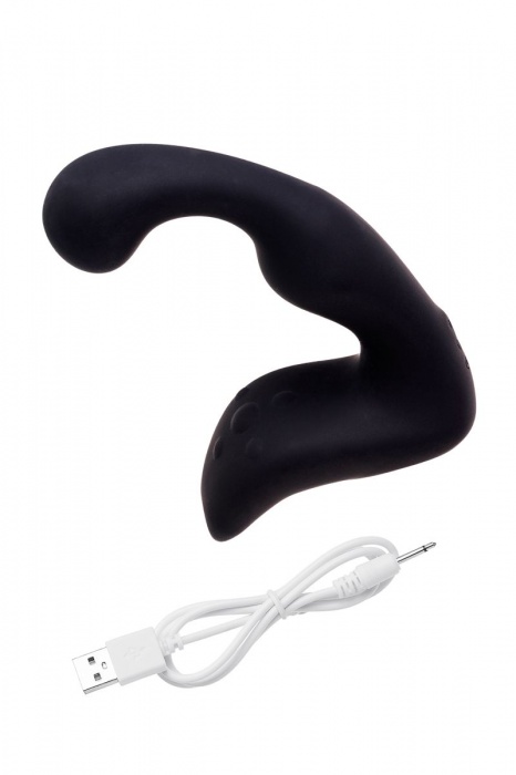 Чёрный изогнутый вибростимулятор простаты Erotist - Erotist Adult Toys - в Воронеже купить с доставкой