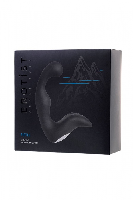 Чёрный изогнутый вибростимулятор простаты Erotist - Erotist Adult Toys - в Воронеже купить с доставкой