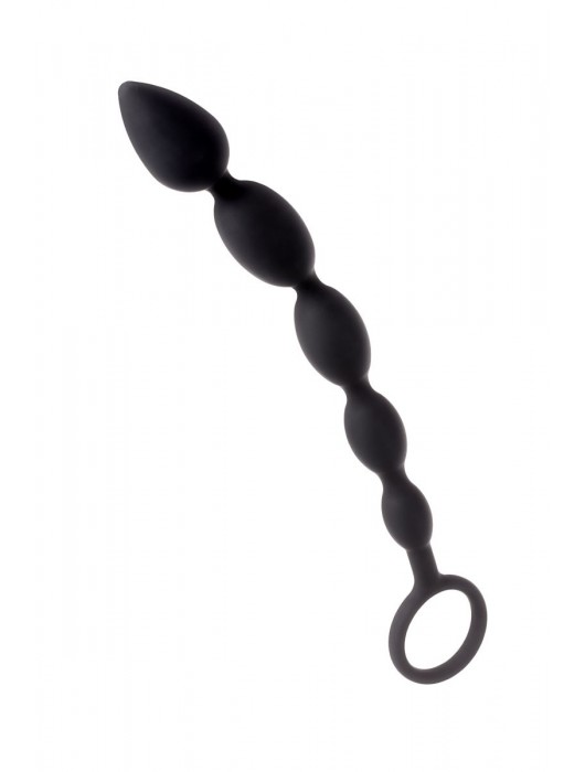 Черная анальная цепочка A-toys - 27,6 см. - A-toys
