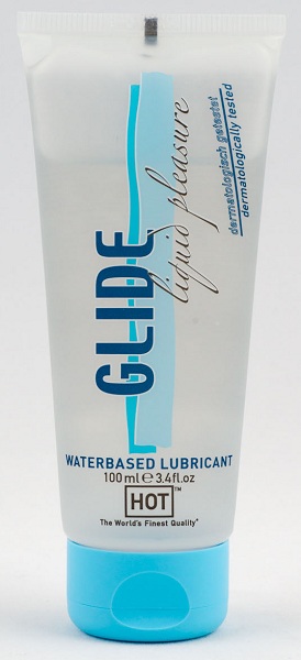 Интимная смазка на водной основе Glide - 100 мл. - HOT - купить с доставкой в Воронеже