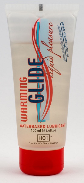 Согревающая интимная смазка на водной основе Warming Glide - 100 мл. - HOT - купить с доставкой в Воронеже