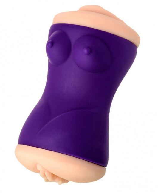 Двухсторонний мастурбатор JOS YARA в фиолетовой колбе - JOS - в Воронеже купить с доставкой