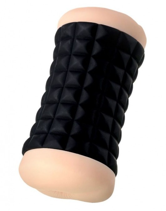 Двухсторонний мастурбатор JOS JANICE в черном цилиндре - JOS - в Воронеже купить с доставкой