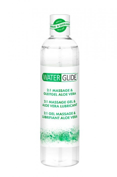 Гель-смазка 2-в-1 MASSAGE   LUBRICANT ALOE VERA - 300 мл. - Waterglide - купить с доставкой в Воронеже