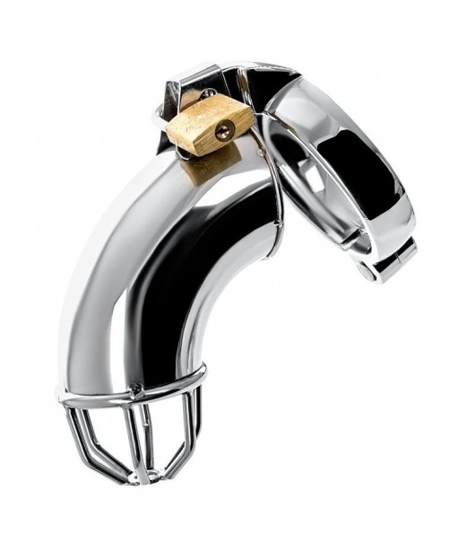 Серебристый мужской пояс верности TOYFA Metal - ToyFa - купить с доставкой в Воронеже