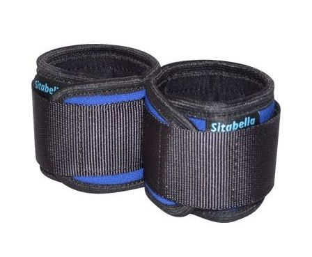 Сине-черные неопреновые наручники - Sitabella - купить с доставкой в Воронеже