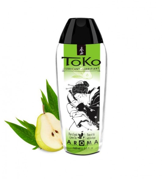 Интимный гель TOKO Pear   Exotic Green Tea с ароматом груши и зеленого чая - 165 мл. - Shunga - купить с доставкой в Воронеже