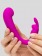 Лиловый вибратор Mini G-Spot Curve Vibe с клиторальным зайчиком - Happy Rabbit купить в Воронеже с доставкой в Orgasmix.ru Лиловый вибратор Mini G-Spot Curve Vibe с клиторальным зайчиком - Happy Rabbit