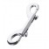 Серебристый двухсторонний карабин TOYFA Metal - ToyFa - купить с доставкой в Воронеже